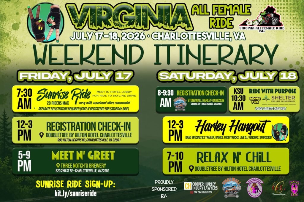 2026 virginia all female ride flyer